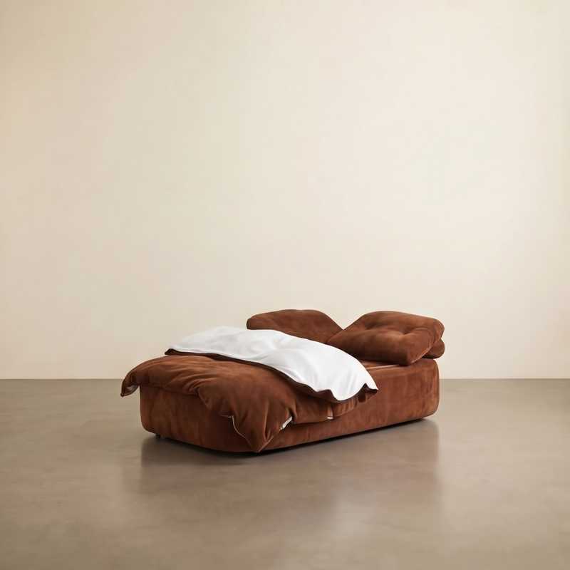Cashmere Textured Fabric Sofa