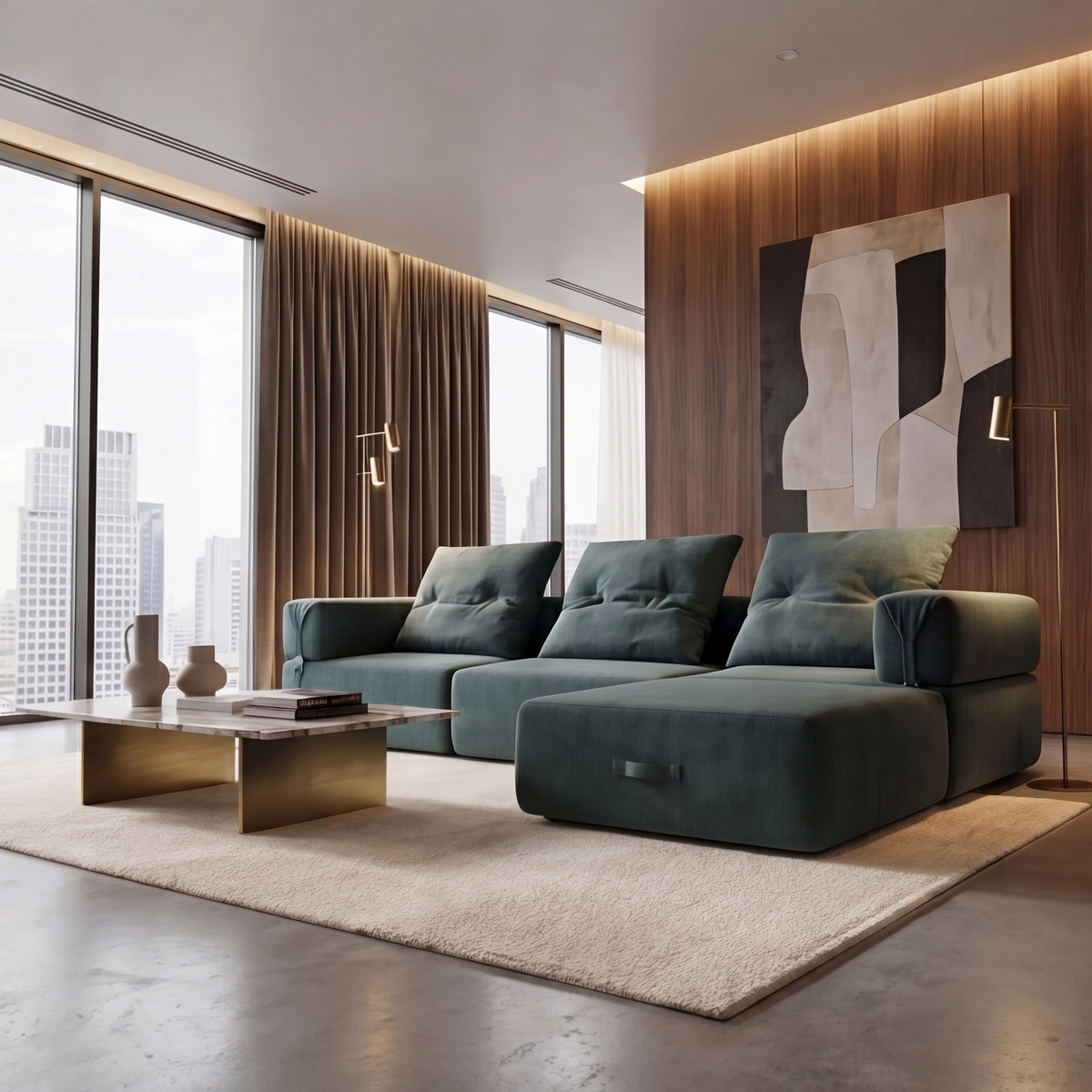 Luxe Performance Fabric Sofa