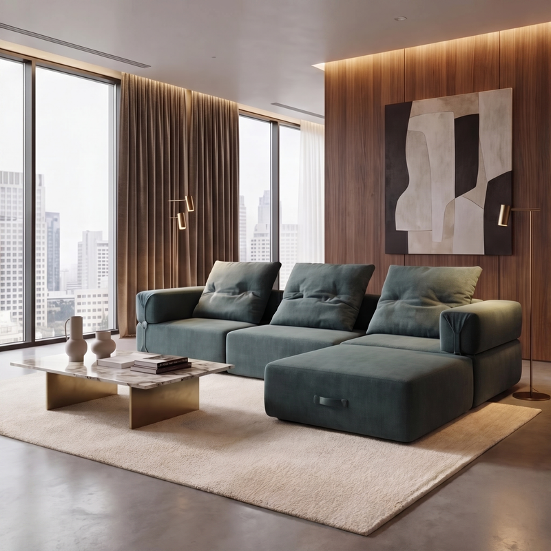 Luxe Performance Fabric Sofa