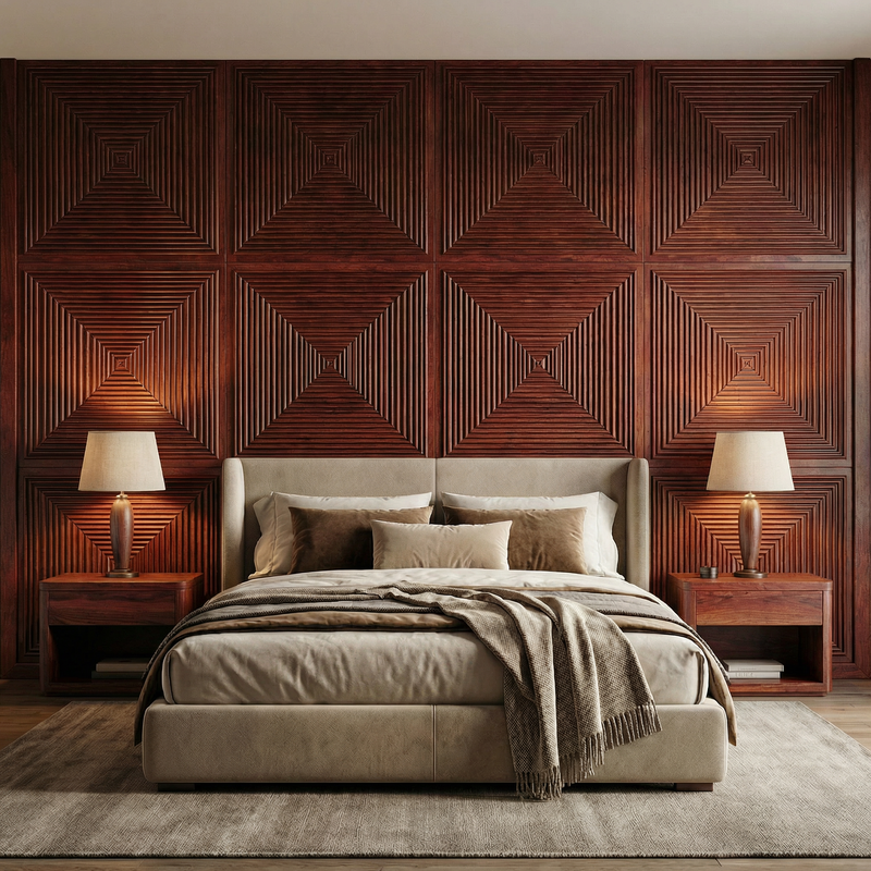Hyde Modern Grooved Wall Panel