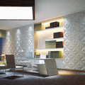 Floral Square 3D Leather Wall Panel