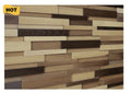 Aoi 3D Wood Wall Panel - Brown Tones (Set of 4 or 12)