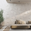 Bowtie Geometric 3D Leather Wall Panel