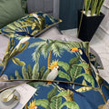 Safari Blue and Green Duvet Cover Set (Long-staple Sateen Cotton)