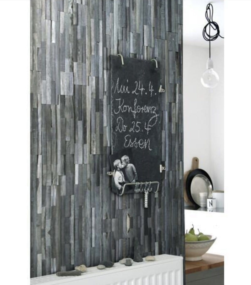 Heku 3D Wood Wall Panel - Grey Tone (Set of 4 or 12)