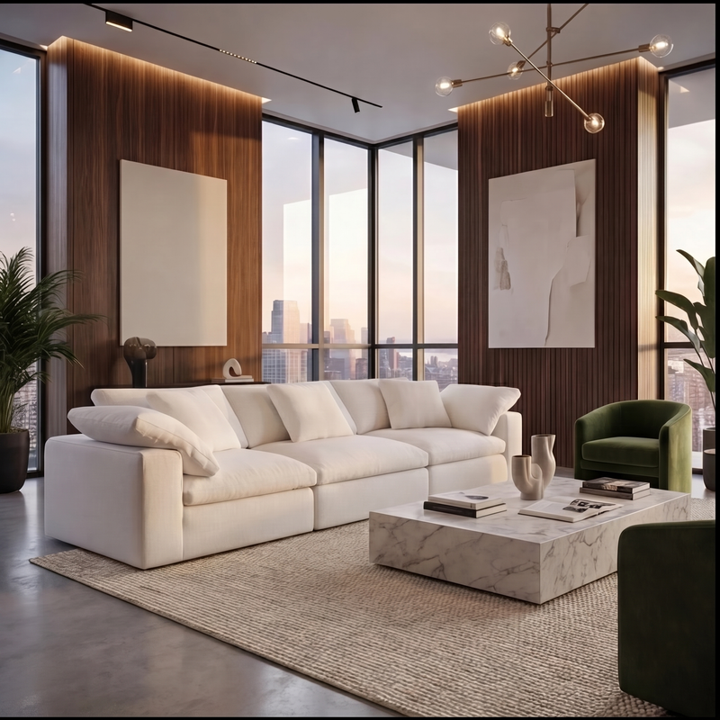 Serene Bouclé Sofa
