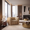 Cote Textured Fabric Sofa II