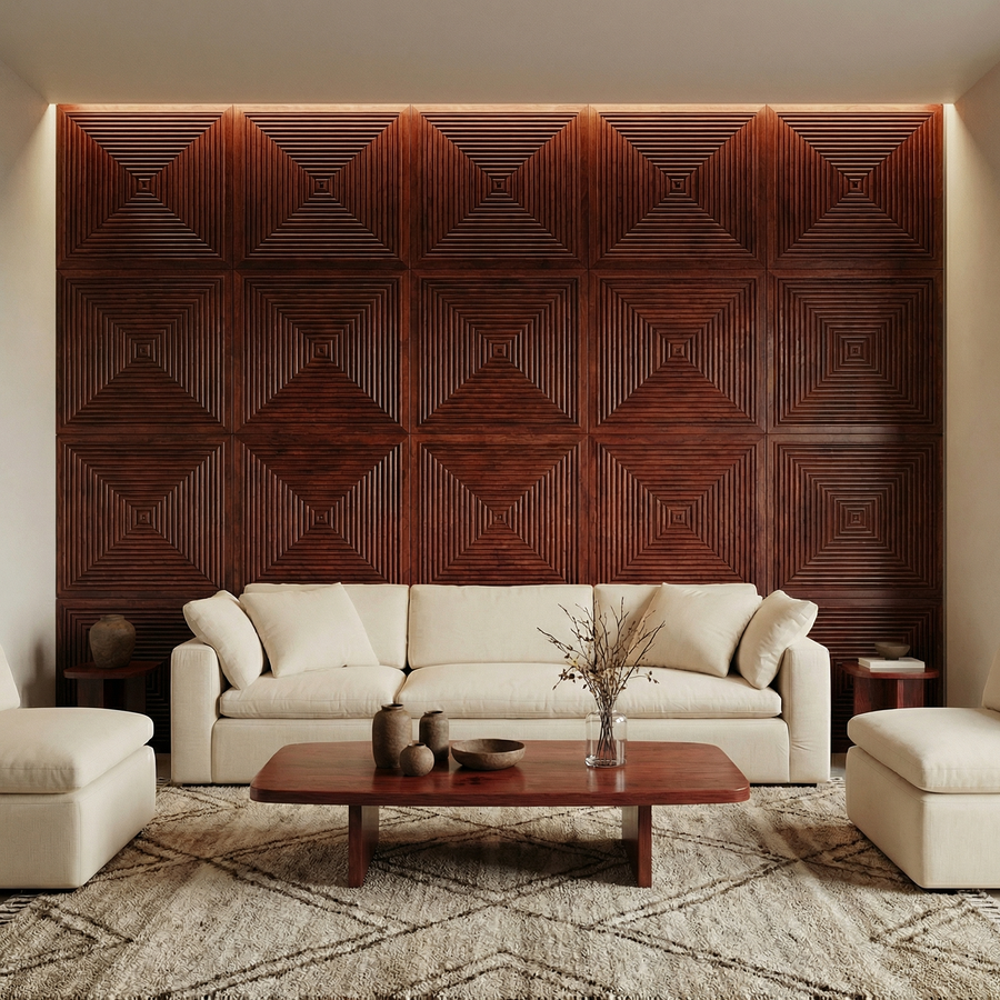 Hyde Modern Grooved Wall Panel