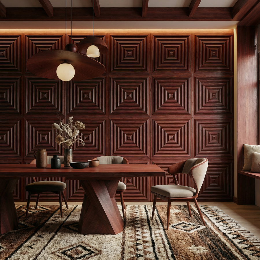 Hyde Modern Grooved Wall Panel