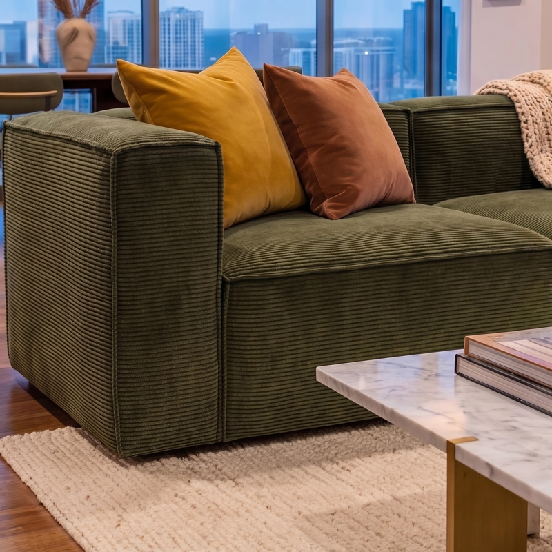 Riviera Corduroy Sofa
