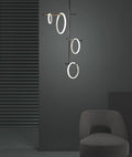 Ring Magnet Vertical Chandelier ( 4 rings)