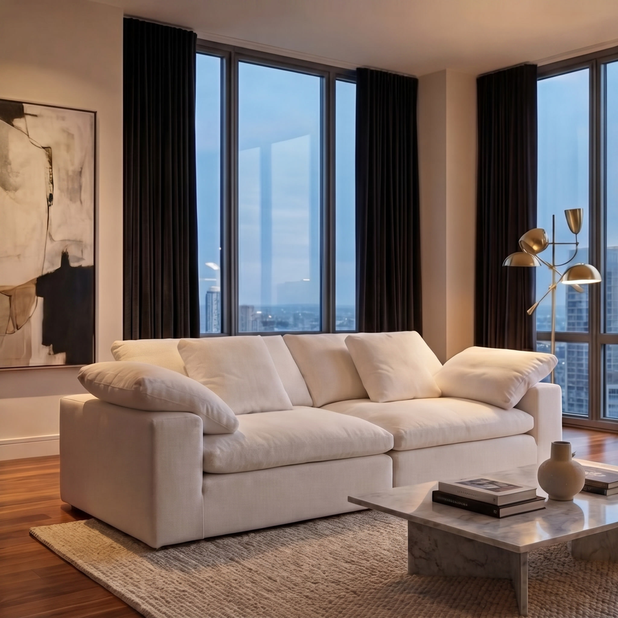 Salon Bouclé Sofa