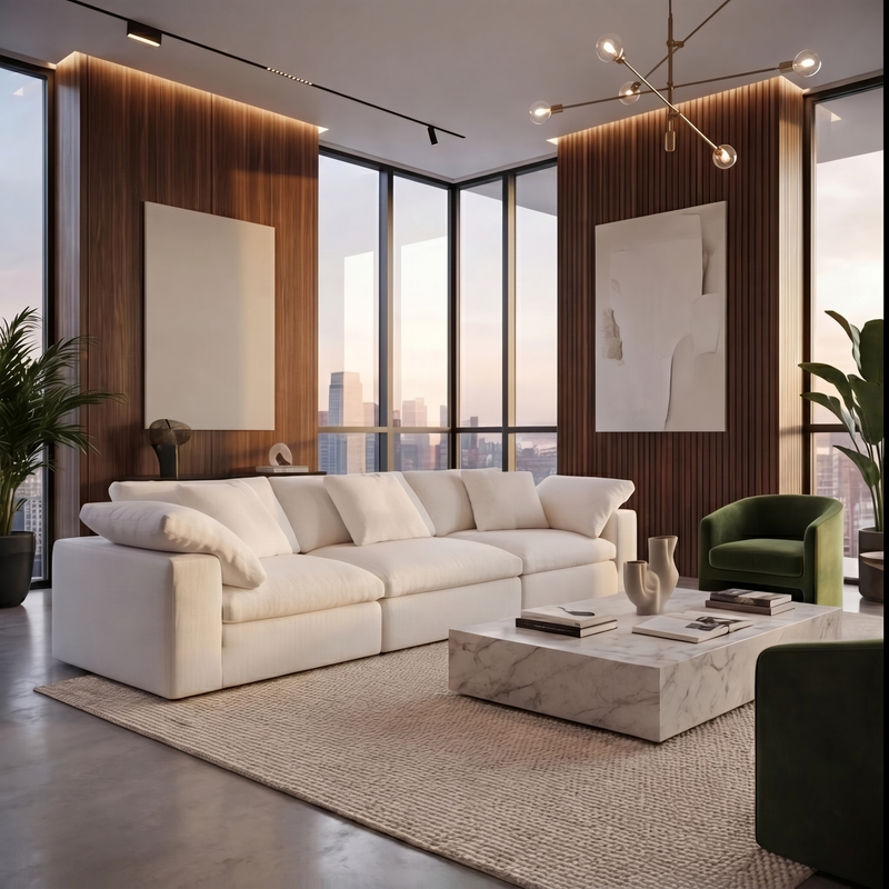 Serene Bouclé Sofa