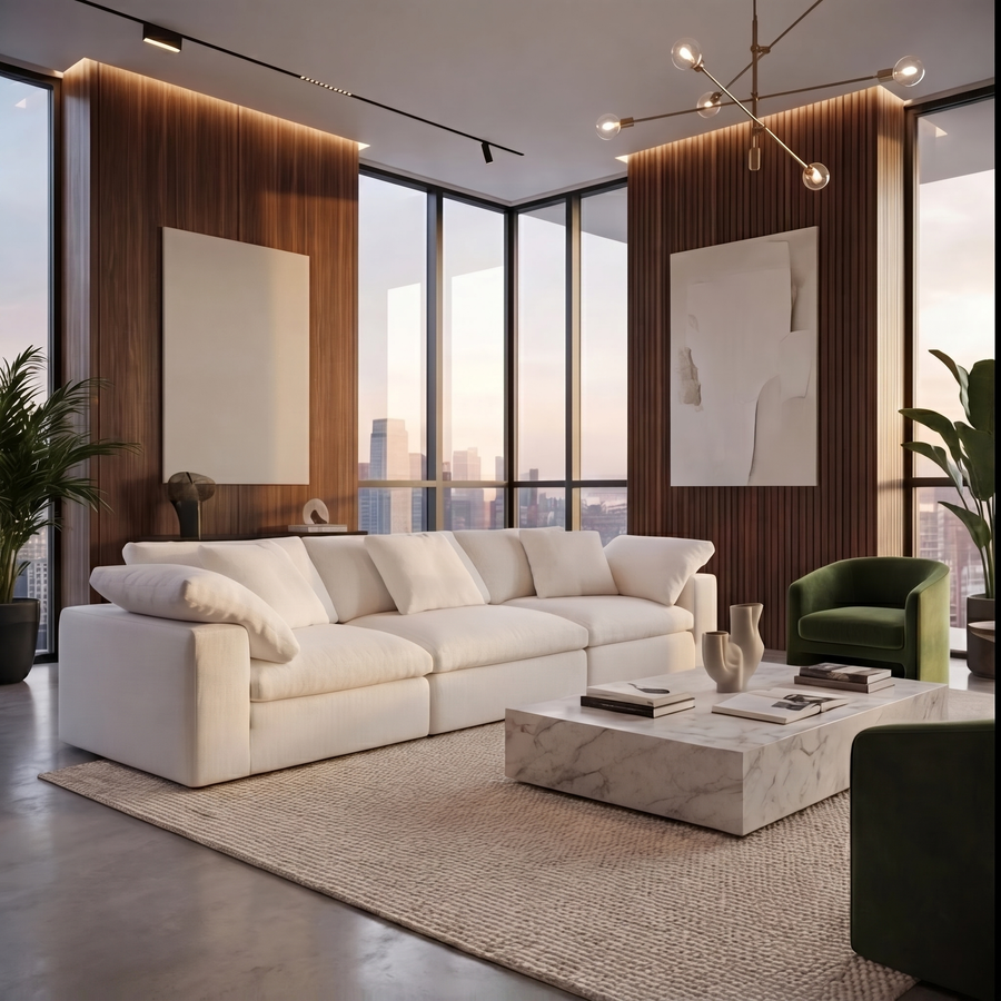 Serene Bouclé Sofa