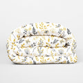 Christmas Gold Floral & Leaf Berries Duvet Cover Set