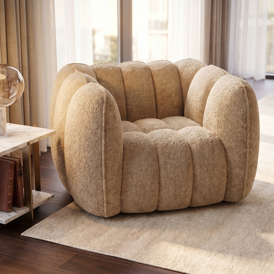Cote Textured Fabric Sofa II