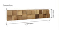 Blocks 3D Wood Wall Panel - Brown Tone (Set of 4 or 12)