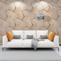 Bowtie Geometric 3D Leather Wall Panel