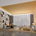 Bowtie Geometric 3D Leather Wall Panel