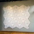 Bowtie Geometric 3D Leather Wall Panel