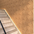 Bowtie Geometric 3D Leather Wall Panel