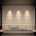 Bowtie Geometric 3D Leather Wall Panel