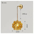 Flora Round Glass Wall Light