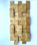 Brickwork Wood Mosaic Wall Panel