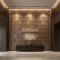 Coco Geometric 3D Leather Wall Panel
