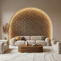 Ubiquitous Square 3D Leather Wall Panel