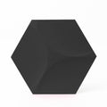 Cubed Hexagon 3D Leather Wall Panel