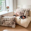 Tie Dye Rabbit Faux-Fur Blanket Throw