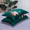 Emerald Green Duvet Cover Set (Long-staple Sateen Cotton)