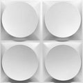 Quadra Circle PVC Wall Panel (Set of 12)