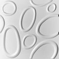Framed Oval PVC Wall Panel (Set of 12)