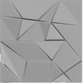Origami Square 3D Leather Wall Panel