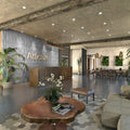 River Square 3D Leather Wall Panel