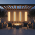 Stripe Lined Wall Light