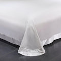 Platinum Falls Off White Duvet Cover Set (Long-staple Sateen Cotton)