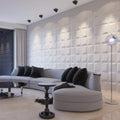 Mosaic Square 3D Leather Wall Panel