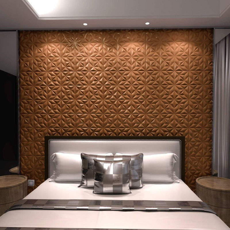 Spear Square 3D Leather Wall Panel