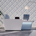 Floral Square 3D Leather Wall Panel