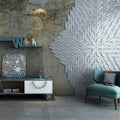 Samurai Geometric 3D Leather Wall Panel
