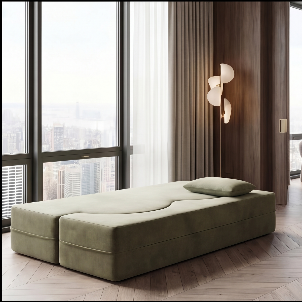 Cote Textured Fabric Sofa