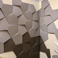Bowtie Geometric 3D Leather Wall Panel