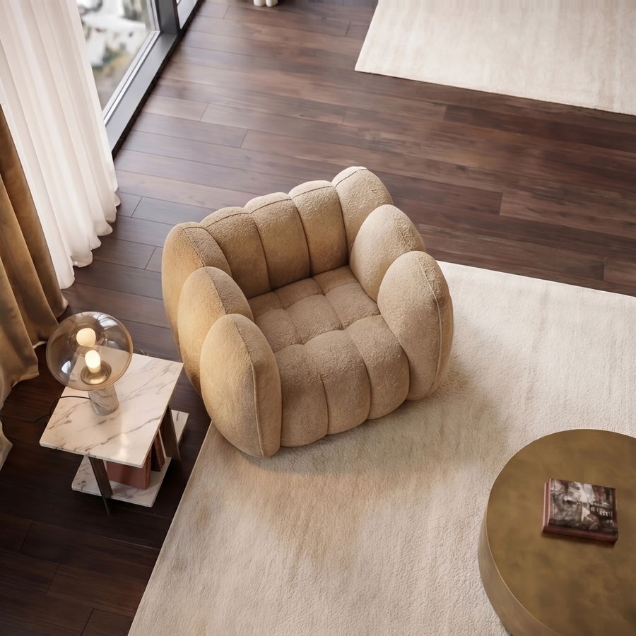 Cote Textured Fabric Sofa II