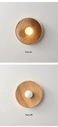 Retro WoodRound Light