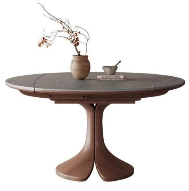 Portofino Round Sintered Stone Dining Table - Image 1