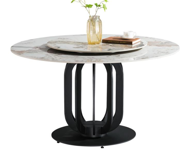 Lucca Round Sintered Stone Dining Table - Image 1