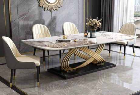 Volterra Sintered Stone Dining Table II - Image 1